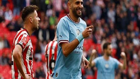 Riyad Mahrez lập hat-trick, Man City hạ Sheffield United vào chung kết FA Cup