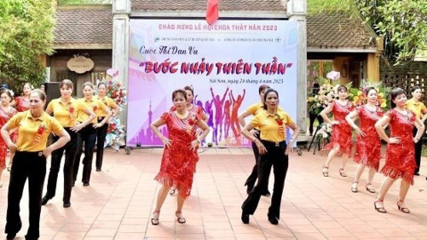 Sôi nổi cuộc thi dân vũ “Bước nhảy thiên thần” tại huyện Quốc Oai