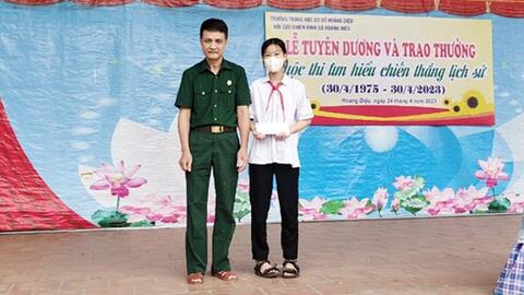 Học sinh hào hứng thi tìm hiểu về Chiến thắng lịch sử 30/4