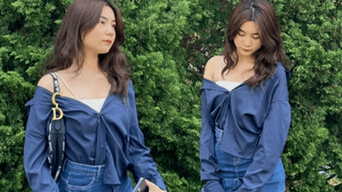 Con gái út nhà MC Quyền Linh lên đồ khoe dáng ở tuổi 15, visual trong trẻo không kém gì chị cả Lọ Lem