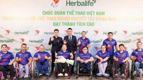 Herbalife Việt Nam đồng hành cùng Hiệp hội Paralympic Việt Nam tổ chức lễ xuất quân tham dự ASEAN Para Games 2023