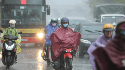 Miền Bắc mưa lớn từ đêm nay