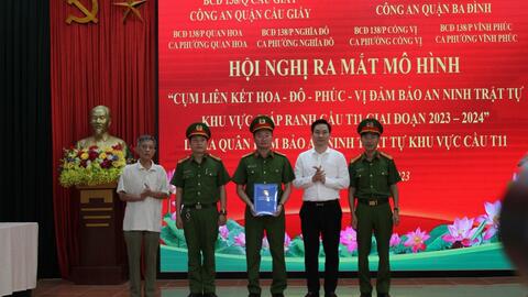 Cụm liên kết 4 phường ra mắt mô hình đảm bảo an ninh trật tự