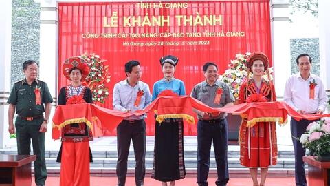 Thủ tướng dự lễ khánh thành công trình cải tạo, nâng cấp Bảo tàng tỉnh Hà Giang