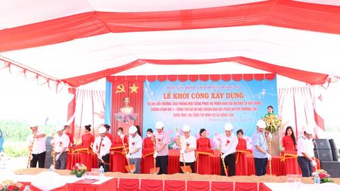 Huyện Thường Tín khởi công dự án khu tái định cư đầu tiên phục vụ Vành đai 4