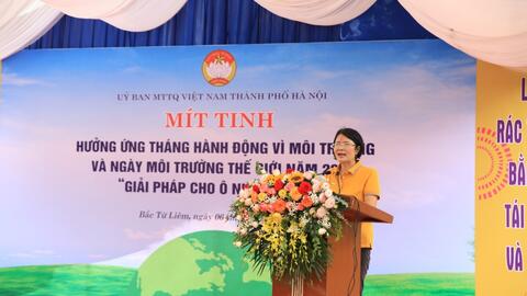 MTTQ Việt Nam TP Hà Nội hưởng ứng Tháng hành động vì môi trường