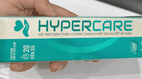 Cảnh báo: Sản phẩm HYPERCARE được quảng cáo thổi phồng như thuốc chữa huyết áp, đột quỵ