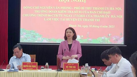 Huyện Thanh Trì thực hiện Chương trình 06-Ctr/TU có hiệu quả rõ nét