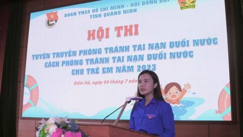 Tỉnh đoàn Quảng Ninh tổ chức hội thi tuyên truyền phòng tránh tai nạn đuối nước