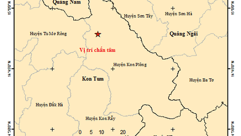 Kon Tum lại rung lắc vì động đất liên tiếp trong nhiều ngày