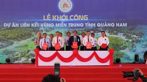 Quảng Nam: Khởi công dự án liên kết vùng miền Trung
