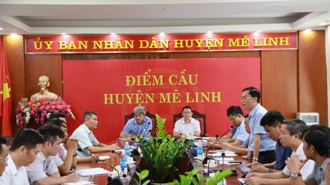 Huyện Mê Linh bàn giao đợt 1 mặt bằng thi công đường Vành đai 4