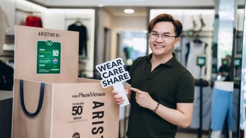 MC Đại Nghĩa quyên góp trang phục ủng hộ chiến dịch "Wear.Care.Share"