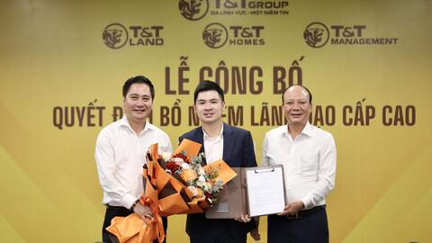 Chủ tịch HĐQT Đỗ Vinh Quang kiêm giữ chức Tổng Giám đốc T&T Land và T&T Homes