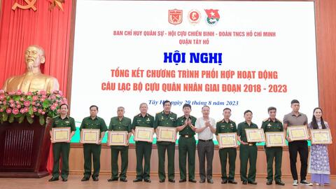 Cựu quân nhân quận Tây Hồ phát huy truyền thống “Bộ đội Cụ Hồ”