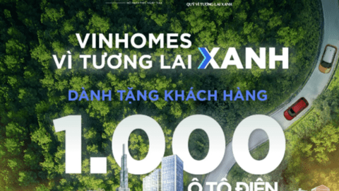 Vinhomes tặng 1.000 ô tô điện VinFast cho khách hàng