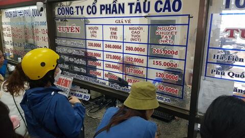 Thông báo mới về các chuyến tàu, phà đi Phú Quốc và các đảo ở Kiên Giang