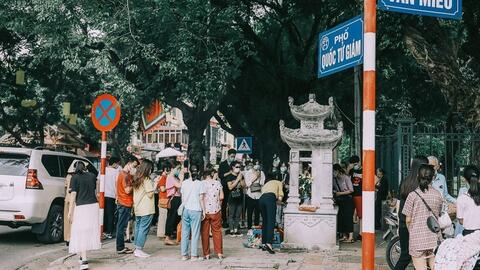Hà Nội: Tiếp tục thí điểm tổ chức giao thông trên phố Quốc Tử Giám