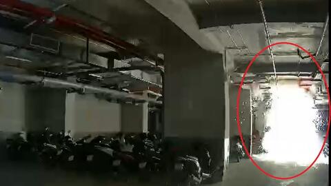 Xử lý kịp thời vụ nổ bóng đèn dưới tầng hầm chung cư