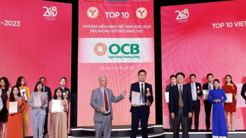 Tiên phong đổi mới sáng tạo, OCB lọt top 10 thương hiệu mạnh Việt Nam 2023
