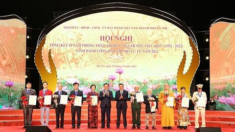 Hà Nội vinh danh 10 Công dân Thủ đô ưu tú năm 2023