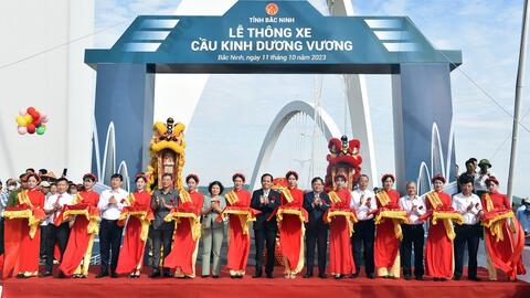 Bắc Ninh: Khánh thành cầu vòm thép cao nhất Việt Nam