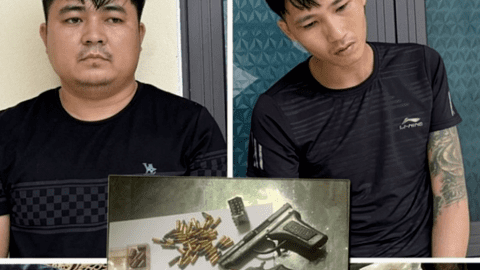 Thanh Hóa: Bắt 2 đối tượng, thu giữ 1 bánh heroin, 1.500 viên hồng phiến và 2 khẩu súng