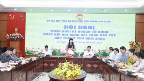 Hà Nội tổ chức Ngày hội Đại đoàn kết cấp thành phố