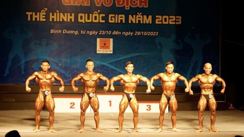 Sôi động Giải vô địch Thể hình quốc gia năm 2023
