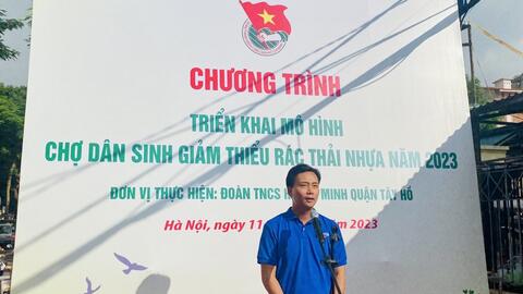 Nhân rộng mô hình chợ dân sinh giảm thiểu rác thải nhựa
