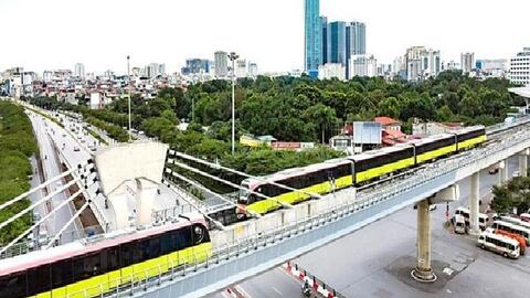Thông tin thời gian vận hành đoạn trên cao Metro Nhổn-ga Hà Nội