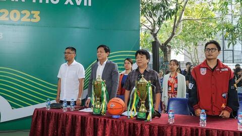 Khởi tranh Vòng chung kết giải Bóng rổ Học sinh Tiểu học Hà Nội