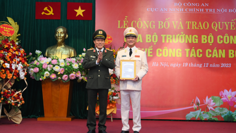 Giám đốc công an tỉnh Nghệ An giữ chức Cục trưởng Cục An ninh chính trị nội bộ
