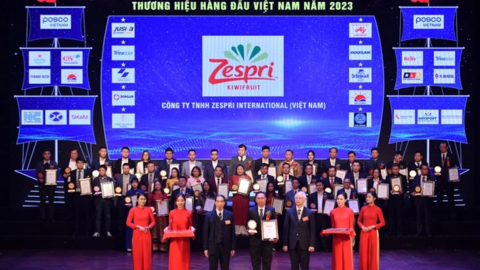 Kiwi Zespri được vinh danh Top 10 thương hiệu nổi tiếng hàng đầu Việt Nam năm 2023