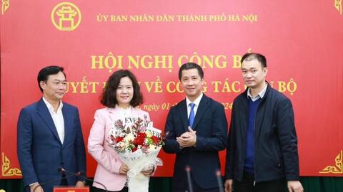 Điều động, bổ nhiệm nhân sự Hà Nội và 3 tỉnh