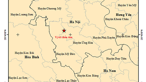 Khoảnh khắc động đất rung lắc ở Hà Nội, người dân chia sẻ hình ảnh từ camera