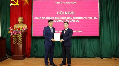 Điều động, bổ nhiệm nhiều cán bộ ở Lạng Sơn