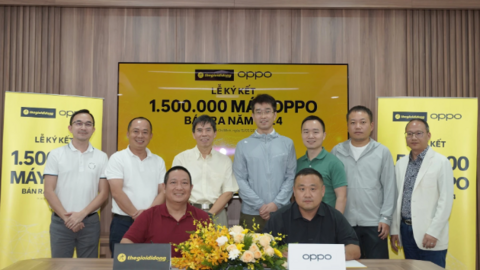 Thế Giới Di Động ký hợp tác chiến lược với Oppo, mục tiêu bán 1,5 triệu smartphone trong năm 2024