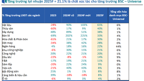 Dự báo các ngành tăng trưởng tốt nửa cuối năm 2024 và năm 2025