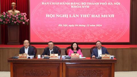 Sáng nay, khai mạc Hội nghị lần thứ 20 Ban Chấp hành Đảng bộ thành phố