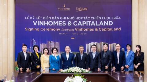Vinhomes và CapitaLand Development hợp tác chiến lược toàn diện về bất động sản