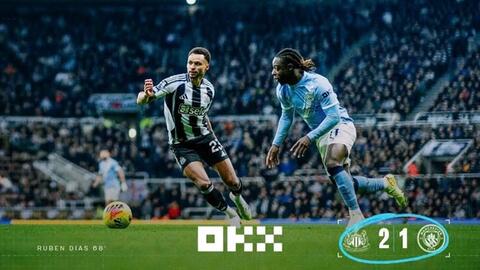 Man City thua Newcastle trên sân nhà