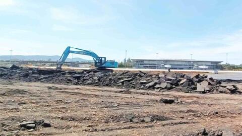 Công trường sân bay Liên Khương triển khai thi công khẩn trương