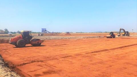 Công trường sân bay Liên Khương triển khai thi công khẩn trương