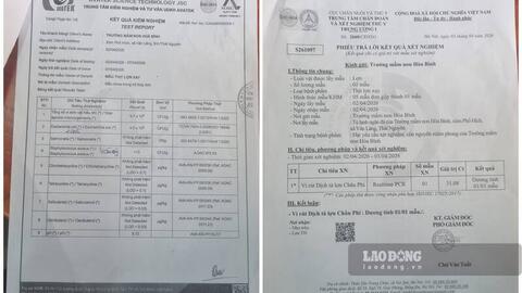 Xác định thịt lợn cấp vào trường mầm non ở Thái Nguyên có nhiễm bệnh