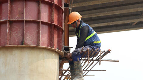 Hình hài cầu Ngòi Bục trên dự án mở rộng cao tốc Nội Bài - Lào Cai