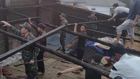 Lào Cai khẩn trương khắc phục hậu quả sau mưa lớn, dông lốc