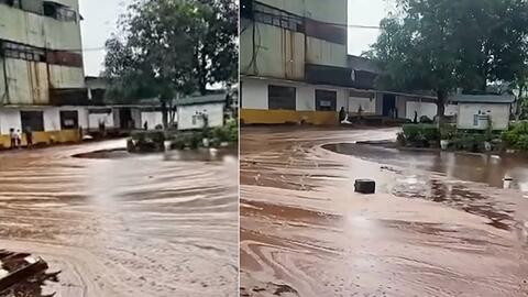 Nhà máy đường khẩn trương thu dọn mật mía sau vụ sét đánh thủng bể chứa