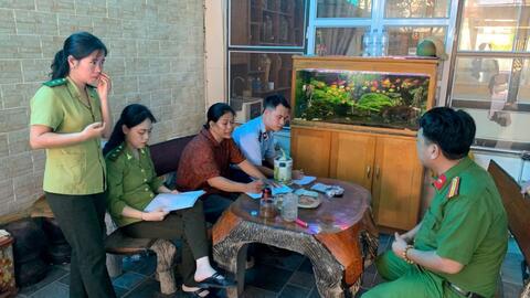 Thu giữ 290 cá thể cò hương đang được cấp đông tại Sầm Sơn