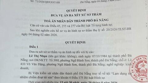 Đà Nẵng đưa ra xét xử vụ vay mượn hàng chục tỉ không lập hợp đồng